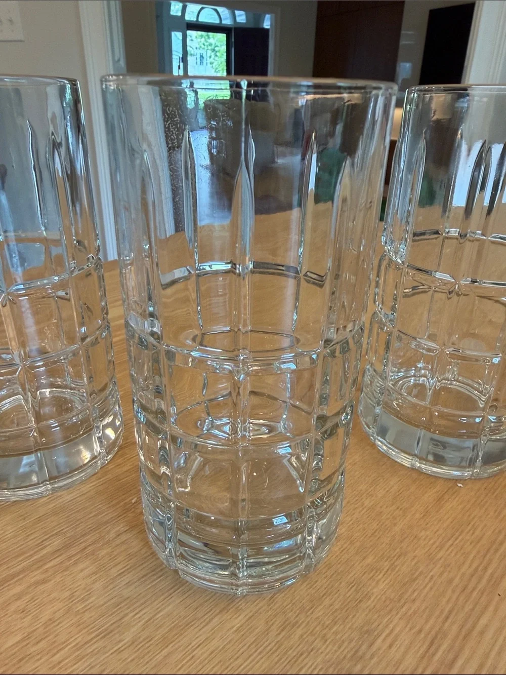 Vintage Anchor Hocking Tartan Manchester 16 oz Glasses - Set of 3